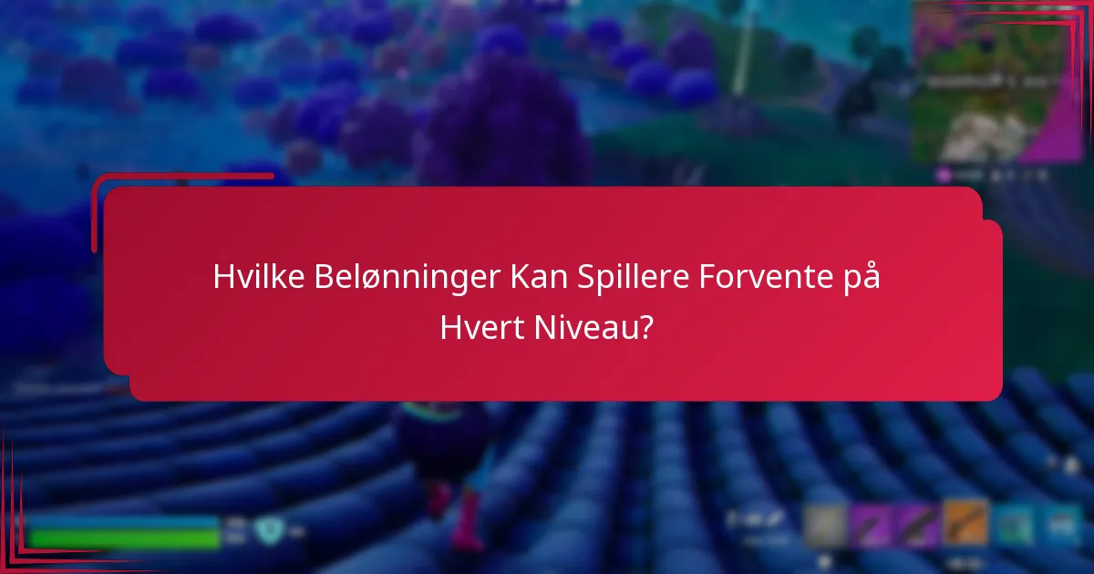 Hvilke Belønninger Kan Spillere Forvente på Hvert Niveau?