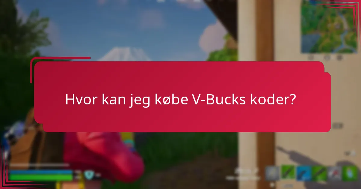 Hvor kan jeg købe V-Bucks koder?