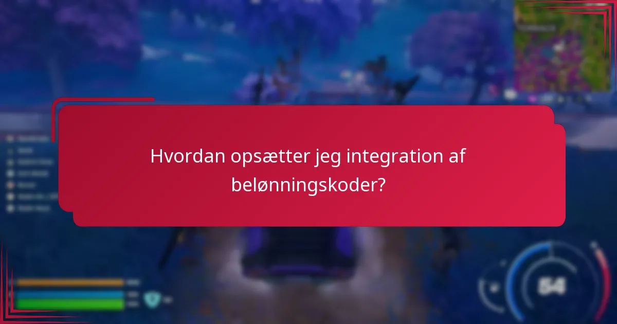 Hvordan opsætter jeg integration af belønningskoder?